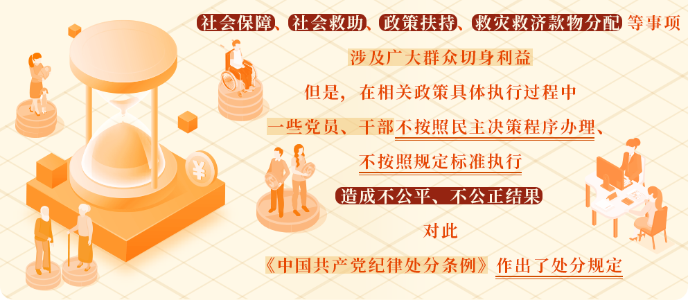 党纪学习教育㉟丨在民生保障中显失公平的处分规定